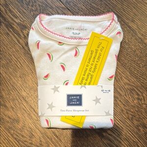 Janie and Jack, two-piece pajamas, size 12-18 months